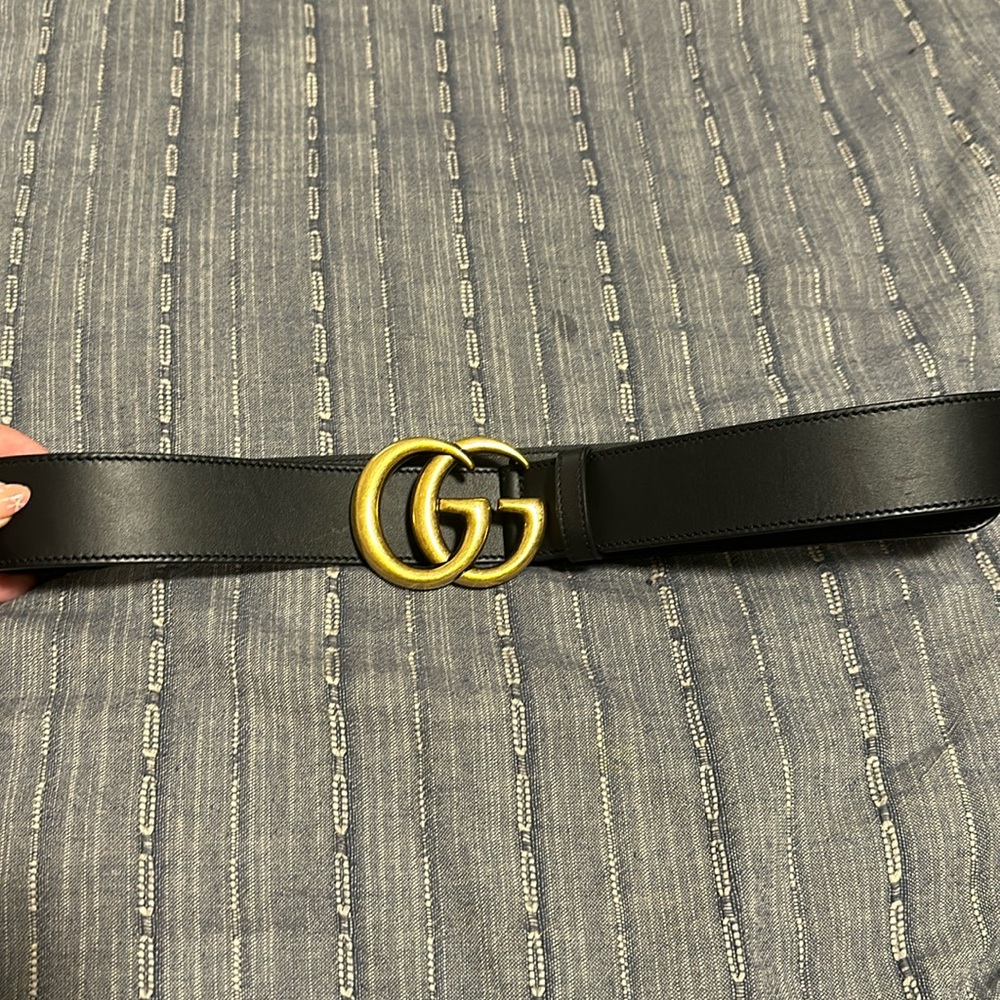 Gucci 2015 Re-edition Wide Leather Belt.